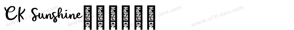 CK Sunshine字体转换